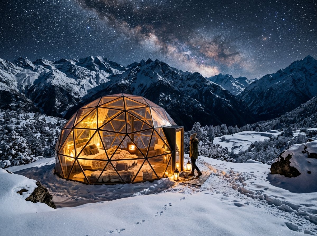 The Night the Milky Way Froze: Heated Glass Domes at 14,200 Ft